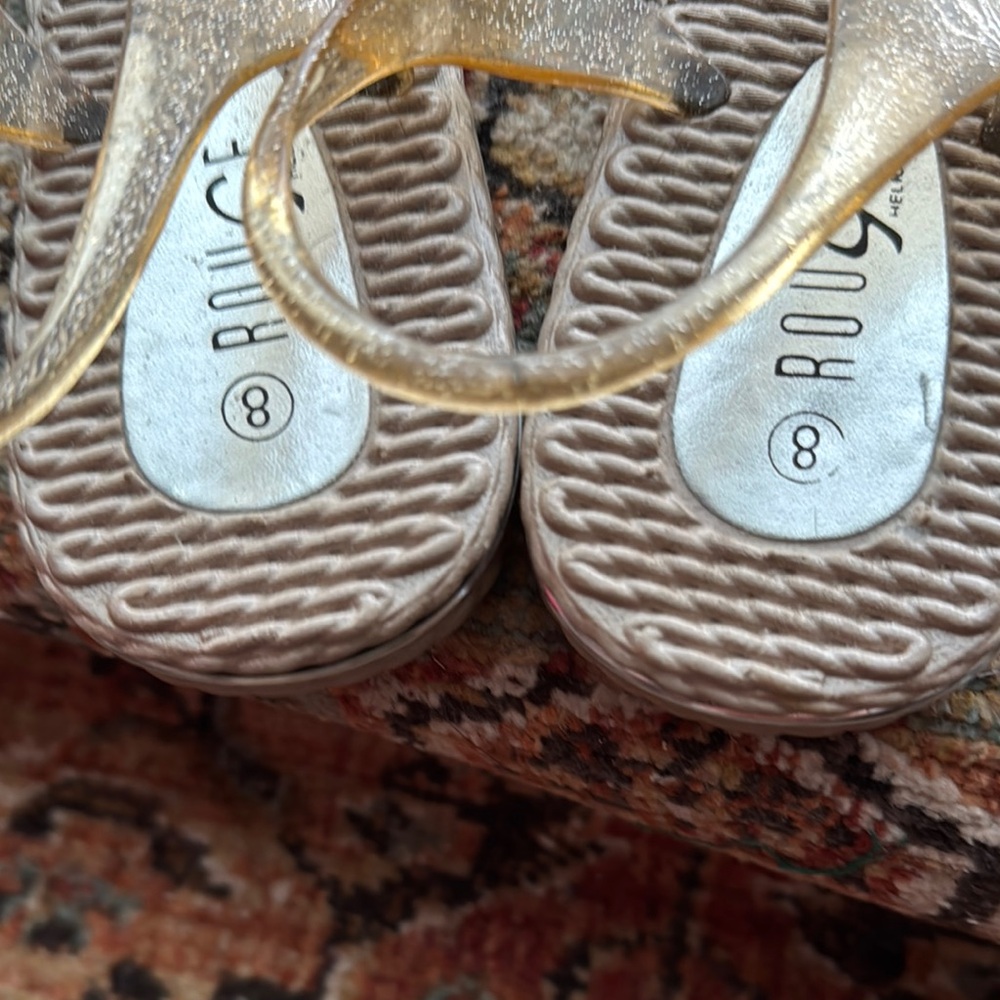 Rogue Gold Sandals with Textured Footbed - Picture 4 of 4